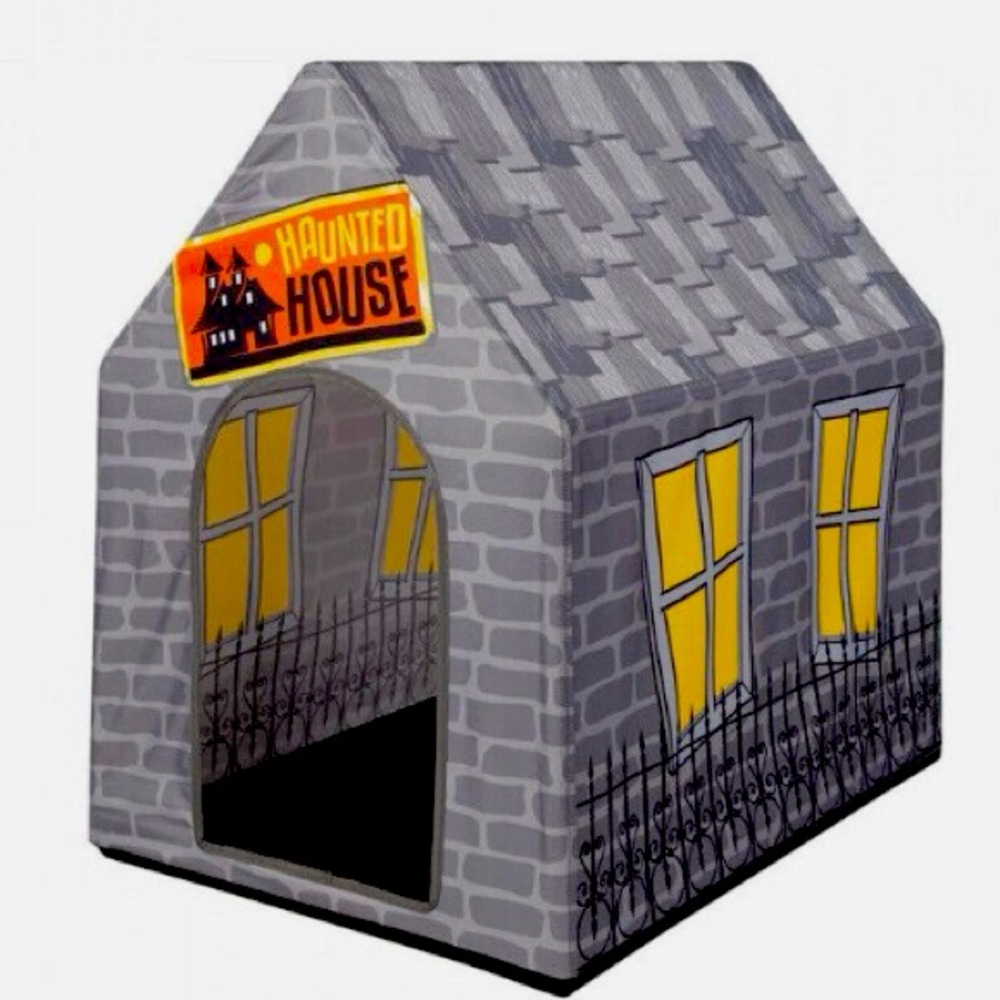 Thrills & Chills Haunted House Halloween Dog Tent